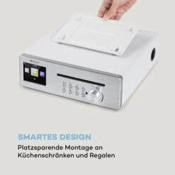 Silver Star Chef Küchenradio 20W Max. CD BT USB Internet/DAB+/UKW Weiß 14 Silver Star Chef Küchenradio 20W Max. CD BT USB Internet/DAB+/UKW Weiß -Outdoor Grills Verkaufsgeschäft 10034556 de 0007 logo