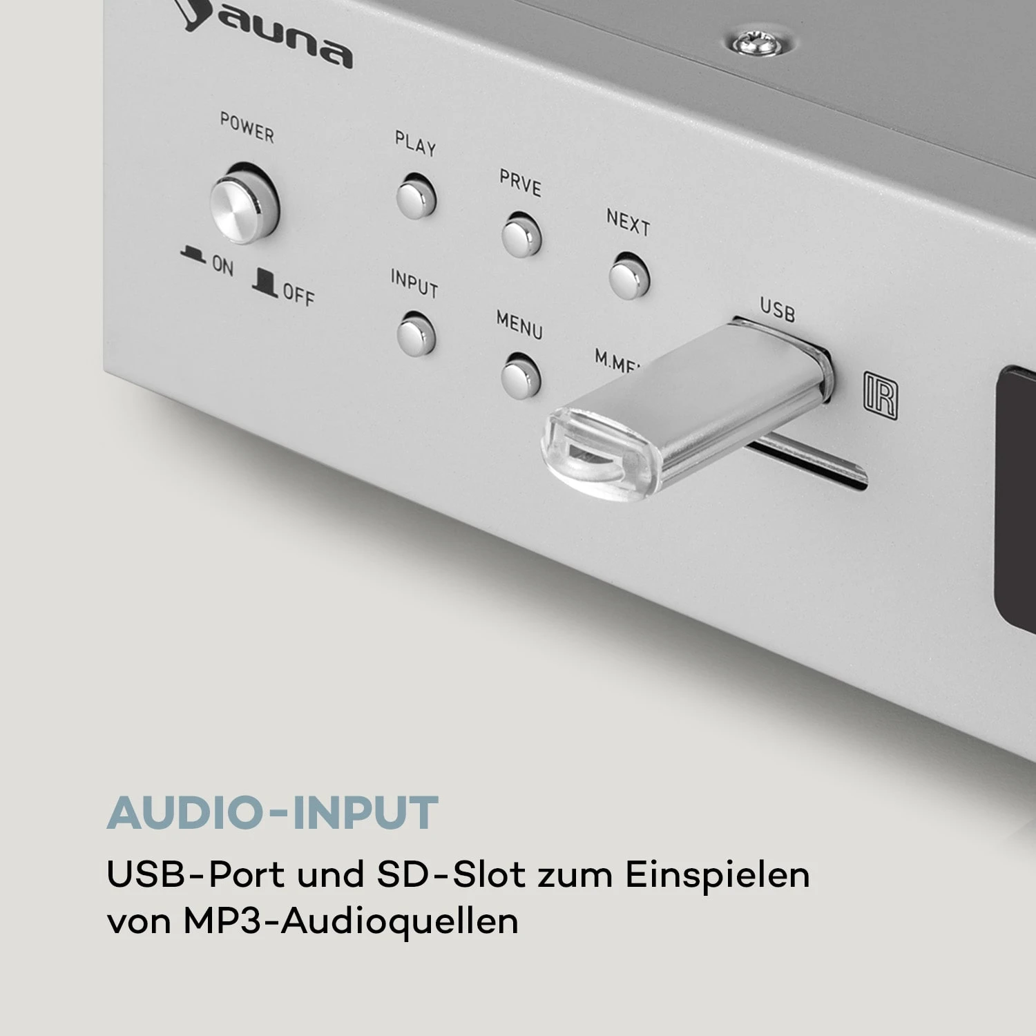 AMP-9200 BT Digital-Stereo-Verstärker 2x60W RMS BT 2xMikro Silber 6 AMP-9200 BT Digital-Stereo-Verstärker 2x60W RMS BT 2xMikro Silber – Bild 6