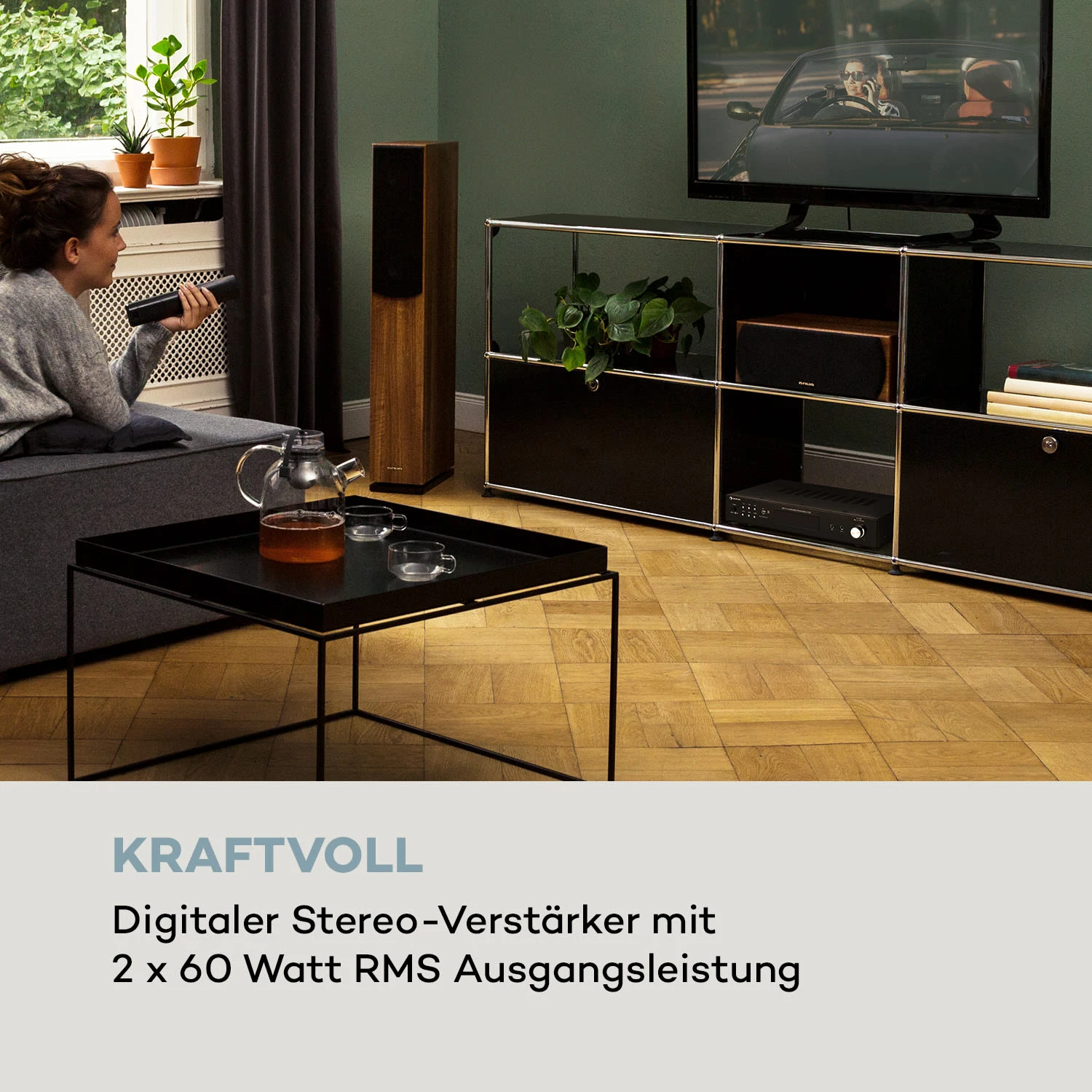 AMP-9200 BT Digital-Stereo-Verstärker 2x60W RMS BT 2xMikro Schwarz 2 AMP-9200 BT Digital-Stereo-Verstärker 2x60W RMS BT 2xMikro Schwarz – Bild 2