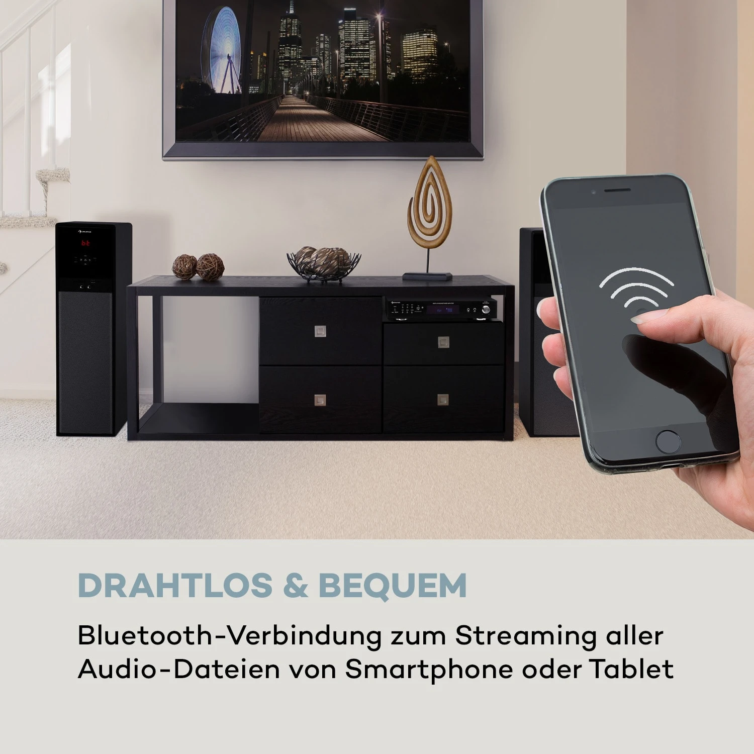 AMP-9200 BT Digital-Stereo-Verstärker 2x60W RMS BT 2xMikro Schwarz 3 AMP-9200 BT Digital-Stereo-Verstärker 2x60W RMS BT 2xMikro Schwarz – Bild 3