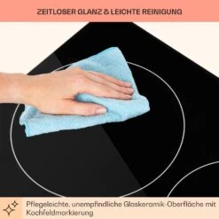 EasyCook Keramikkochfeld 6100W Drehregler Schwarz -Outdoor Grills Verkaufsgeschäft 10034604 de 0008 usp