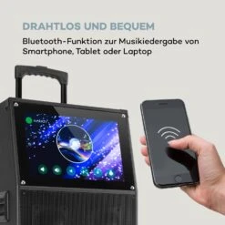 KTV Karaoke-System 15,4" Touch 2UHF-Mic WiFi BT USB SD HDMI Trolley -Outdoor Grills Verkaufsgeschäft 10034612 de 0005 logo