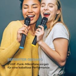 KTV Karaoke-System 15,4" Touch 2UHF-Mic WiFi BT USB SD HDMI Trolley -Outdoor Grills Verkaufsgeschäft 10034612 de 0006 logo