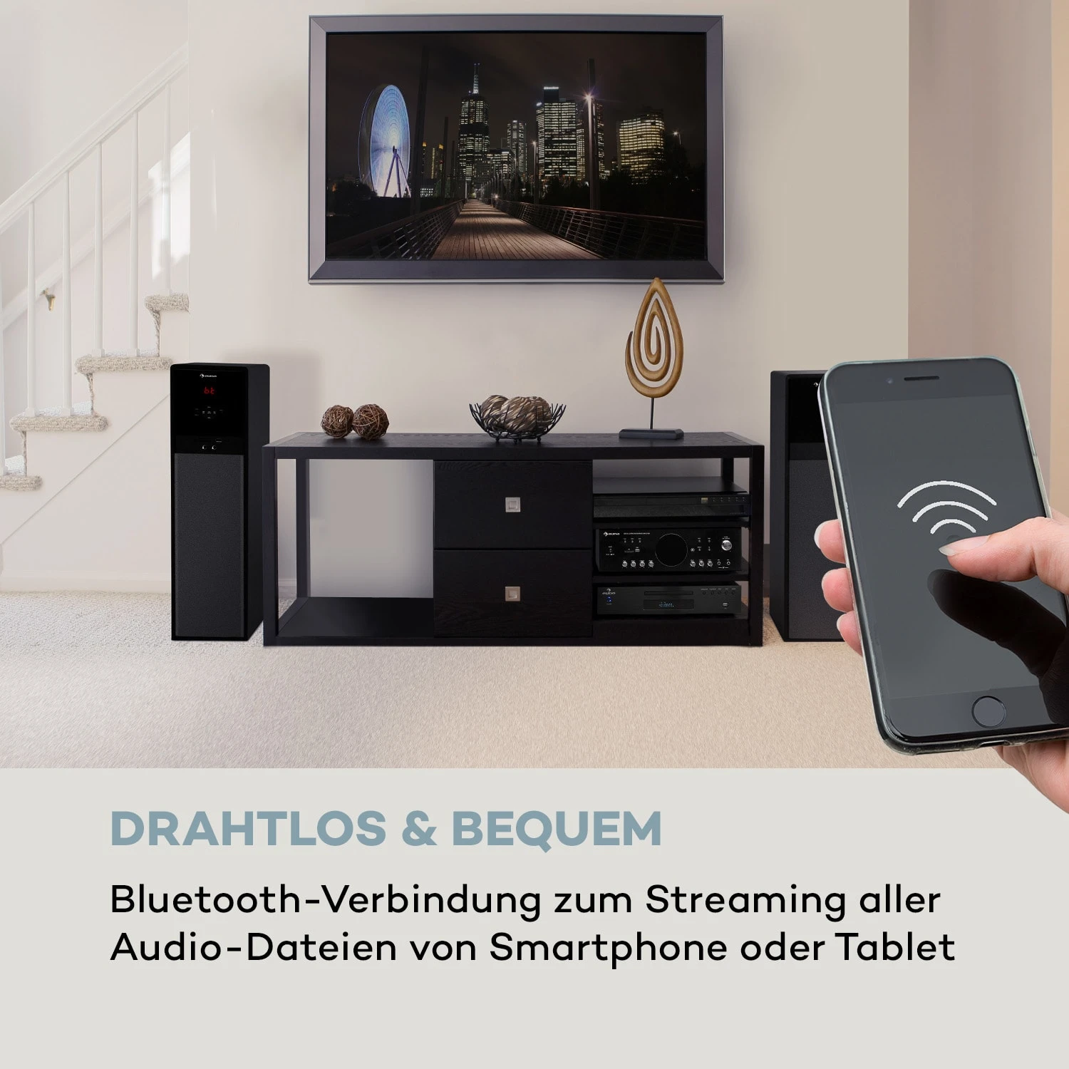 AMP-218 BT Digital-Surround-Verstärker 5.1 2x120W 3x50W RMS BT 2xMikro 3 AMP-218 BT Digital-Surround-Verstärker 5.1 2x120W 3x50W RMS BT 2xMikro – Bild 3