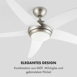 Bolero 2-in-1-Deckenventilator 134cm Leuchte 55W Fernbedienung Weiß -Outdoor Grills Verkaufsgeschäft 10034683 de 0006 logo