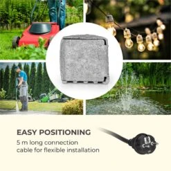 Power Rock Twilight 5 4-fach-Gartensteckdose IP44 Dämmerlichtsensor 5m -Outdoor Grills Verkaufsgeschäft 10034693 yy 0004 logo Waldbeck Power Rock Twilight Gartensteckdose