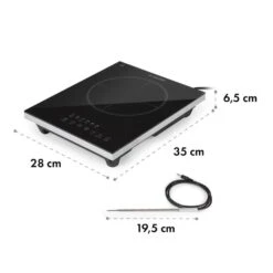 Cook N Roll Induktionskochfeld 2000W Timer 10 Stufen Bratenthermometer -Outdoor Grills Verkaufsgeschäft 10034708 yy 0009 logo Klarstein Cook n Roll Induktionskochfeld schwarz