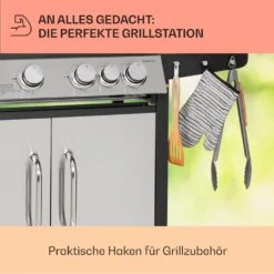 Tomahawk Gasgrill 4x3,6 KW + 2,7 KW Brenner 66x43,5 Cm Grill Edelstahl -Outdoor Grills Verkaufsgeschäft 10034710 de 0007 usp