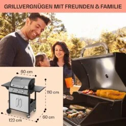 Tomahawk Gasgrill 3 X 3,6 KW Brenner 60 X 43,5 Cm Grill Edelstahl -Outdoor Grills Verkaufsgeschäft 10034711 de 0006 usp