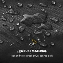 Tomahawk Wetterschutzhaube 600D Canvas 30/70% PE/PVC Schwarz -Outdoor Grills Verkaufsgeschäft 10034713 yy 0003 logo Klarstein Tomahawk Wetterschutzhaube 140cm