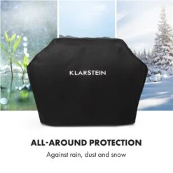 Tomahawk Wetterschutzhaube 600D Canvas 30/70% PE/PVC Schwarz -Outdoor Grills Verkaufsgeschäft 10034713 yy 0005 logo Klarstein Tomahawk Wetterschutzhaube 140cm