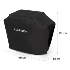 Tomahawk Wetterschutzhaube 600D Canvas 30/70% PE/PVC Schwarz -Outdoor Grills Verkaufsgeschäft 10034713 yy 0007 logo Klarstein Tomahawk Wetterschutzhaube 140cm