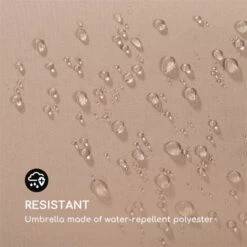 Flex-Shade L Sonnenschirm 130 X 180 Cm Polyester UV 50 Taupe -Outdoor Grills Verkaufsgeschäft 10034727 yy 0004 logo Blumfeldt Flex Shade L Sonnenschirm 130x180 taupe