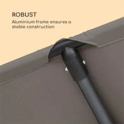 Flex-Shade XL Sonnenschirm 150 X 210 Cm Polyester UV 50 Dunkelgrau -Outdoor Grills Verkaufsgeschäft 10034728 yy 0005 logo Blumfeldt Flex Shade XL Sonnenschirm 150x210 grau