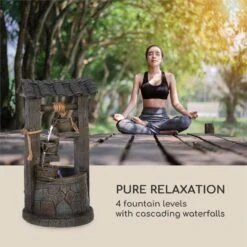 Speyer Kaskadenbrunnen Gartenbrunnen 4 Stufen Akku 2,8W Solar LED -Outdoor Grills Verkaufsgeschäft 10034731 yy 0004 logo Blumfeldt Speyer Kaskadenbrunnen