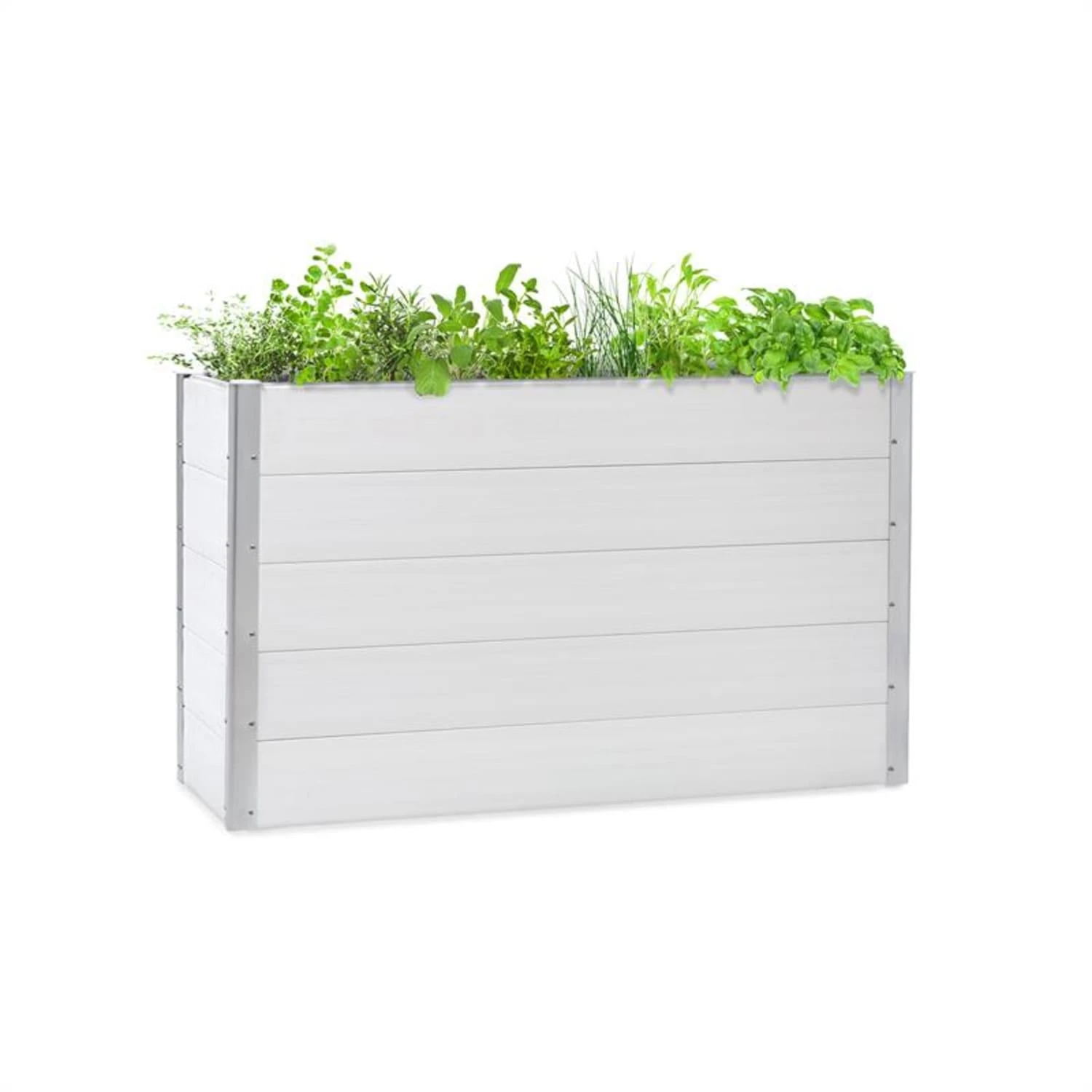 Nova Grow Gartenbeet 150 X 91 X 50 Cm WPC Holzoptik Weiß