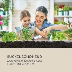 Nova Grow Gartenbeet 150 X 91 X 100 Cm WPC Holzoptik Weiß -Outdoor Grills Verkaufsgeschäft 10034747 de 0007 logo