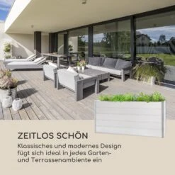 Nova Grow Gartenbeet 195 X 91 X 50 Cm WPC Holzoptik Weiß -Outdoor Grills Verkaufsgeschäft 10034748 de 0003 logo
