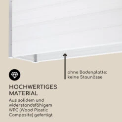 Nova Grow Gartenbeet 195 X 91 X 50 Cm WPC Holzoptik Weiß -Outdoor Grills Verkaufsgeschäft 10034748 de 0004 logo