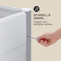 Nova Grow Gartenbeet 195 X 91 X 50 Cm WPC Holzoptik Weiß -Outdoor Grills Verkaufsgeschäft 10034748 de 0006 logo