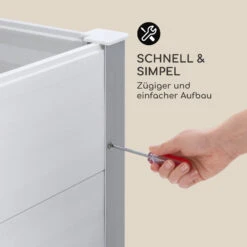 Nova Grow Gartenbeet 195 X 91 X 100 Cm WPC Holzoptik Weiß -Outdoor Grills Verkaufsgeschäft 10034752 de 0006 logo