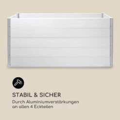Nova Grow Gartenbeet 195 X 91 X 100 Cm WPC Holzoptik Weiß -Outdoor Grills Verkaufsgeschäft 10034752 de 0008 logo