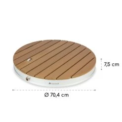 Sumatra Breeze Round Gartendusche WPC Aluminium 70x55cm Rund -Outdoor Grills Verkaufsgeschäft 10034760 yy 0011 dimensions