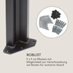 Pantheon RemoteShade Pavillon Motor-Dach 3x3m 280g/m² PE Aluminium -Outdoor Grills Verkaufsgeschäft 10034781 de 0008 logo