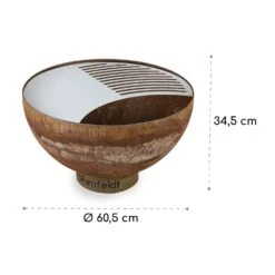 Savage Feuerschale Mit Grill  Ø: 60,5 Cm Stahl Inkl. Wetterschutz Rost -Outdoor Grills Verkaufsgeschäft 10034800 yy 0009 logo