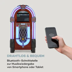 Graceland Touch Jukebox 12" Touch-Bedienfeld WLAN, CD, BT, Holzoptik -Outdoor Grills Verkaufsgeschäft 10034802 de 0006 logo