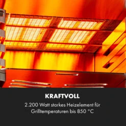 Hannibal Hochtemperaturgrill Indoor 2.200W 850°C Edelstahl Schwarz -Outdoor Grills Verkaufsgeschäft 10034804 de 0004 logo