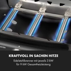 Vanquish Gasgrill 3 Edelstahlbrenner 3 X 3 KW 63,5 X 45 Cm Grillfläche -Outdoor Grills Verkaufsgeschäft 10034805 de 0004 logo