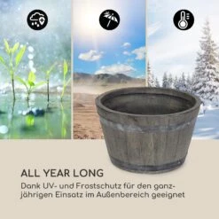 Winegrow Pflanzgefäß 52,5 X 31,5 Cm (ØxH) Leicht Fibreclay Grau -Outdoor Grills Verkaufsgeschäft 10034811 de 0006 logo