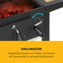 Meat Machine Holzkohlegrill BBQ 45x32,5cm Thermometer Bodenrollen -Outdoor Grills Verkaufsgeschäft 10034819 de 0004 logo