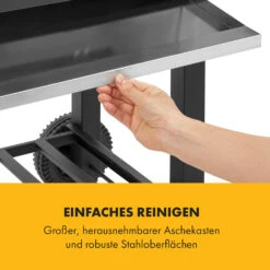 Meat Machine Holzkohlegrill BBQ 45x32,5cm Thermometer Bodenrollen -Outdoor Grills Verkaufsgeschäft 10034819 de 0008 logo