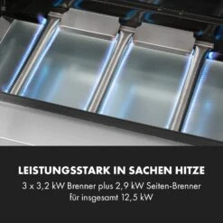 Valkyrie Gasgrill 3x3,2 + 2,9 KW Sichtfenster 54x42 Cm Grill Edelstahl -Outdoor Grills Verkaufsgeschäft 10034845 de 0005 logo