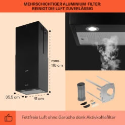 Structura Inselabzugshaube Abluft 641 M³/h Max. LED-Licht Edelstahl -Outdoor Grills Verkaufsgeschäft 10034850 de 0005 usp