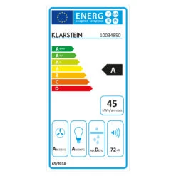 Structura Inselabzugshaube Abluft 641 M³/h Max. LED-Licht Edelstahl -Outdoor Grills Verkaufsgeschäft 10034850 energy label