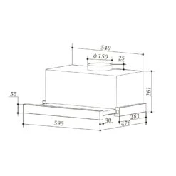 Viola Dunstabzugshaube Edelstahl 59,6 Cm 612m³/h EEK A Silber -Outdoor Grills Verkaufsgeschäft 10034862 yy 0008 logo Klarstein Viola Dunstabzugshaube silber