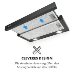 Viola Dunstabzugshaube Edelstahl 59,6 Cm 612m³/h EEK A Schwarz -Outdoor Grills Verkaufsgeschäft 10034863 de 0006 logo