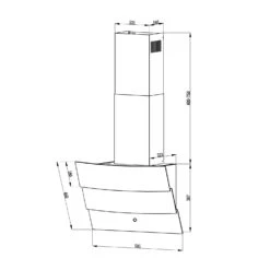 Antonia Dunstabzugshaube Kopffrei 60cm 350m³/h Touch-Bedienfeld Glas -Outdoor Grills Verkaufsgeschäft 10034866 yy 0010 logo Klarstein Antonia Dunstabzugshaube 60cm schwarz