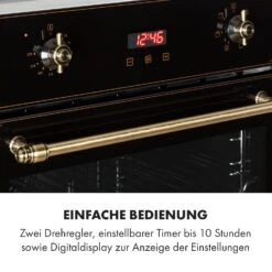 Elizabeth Einbaubackofen Retro 2200 Watt 70l Messingoptik Display -Outdoor Grills Verkaufsgeschäft 10034880 de 0005 logo