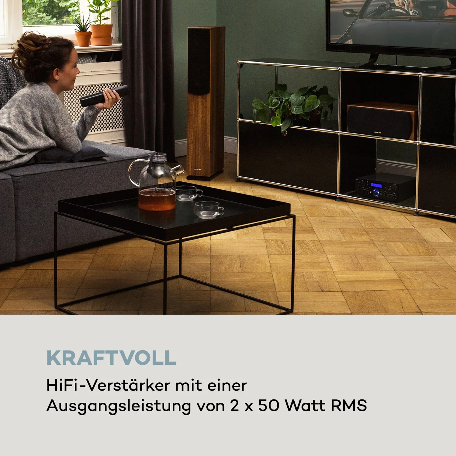 AMP-5 BT HiFi-Verstärker 2 X 50 W RMS BT 2 X Mikro Schwarz 2 AMP-5 BT HiFi-Verstärker 2 X 50 W RMS BT 2 X Mikro Schwarz – Bild 2