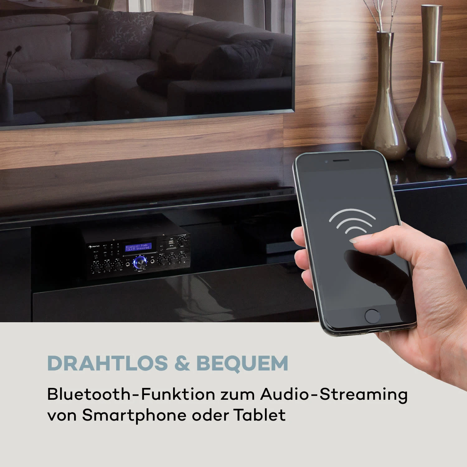 AMP-5 BT HiFi-Verstärker 2 X 50 W RMS BT 2 X Mikro Schwarz 3 AMP-5 BT HiFi-Verstärker 2 X 50 W RMS BT 2 X Mikro Schwarz – Bild 3