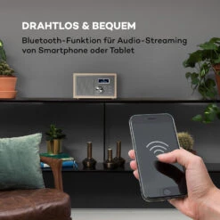 Ambient DAB+/FM Radio BT 5.0 AUX-In  LCD Wecker Eieruhr Holzoptik -Outdoor Grills Verkaufsgeschäft 10034900 de 0003 logo