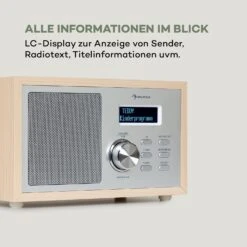 Ambient DAB+/FM Radio BT 5.0 AUX-In  LCD Wecker Eieruhr Holzoptik -Outdoor Grills Verkaufsgeschäft 10034900 de 0005 logo