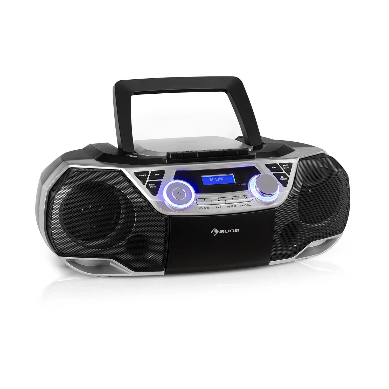 Roadie 2K Boombox CD-Player Kassettenradio DAB/DAB+ UKW Bluetooth 1 Roadie 2K Boombox CD-Player Kassettenradio DAB/DAB+ UKW Bluetooth