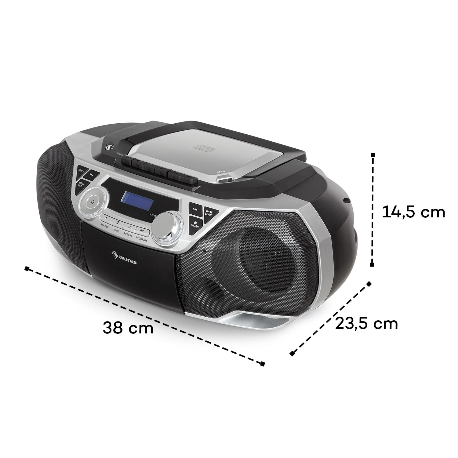 Roadie 2K Boombox CD-Player Kassettenradio DAB/DAB+ UKW Bluetooth 10 Roadie 2K Boombox CD-Player Kassettenradio DAB/DAB+ UKW Bluetooth – Bild 10
