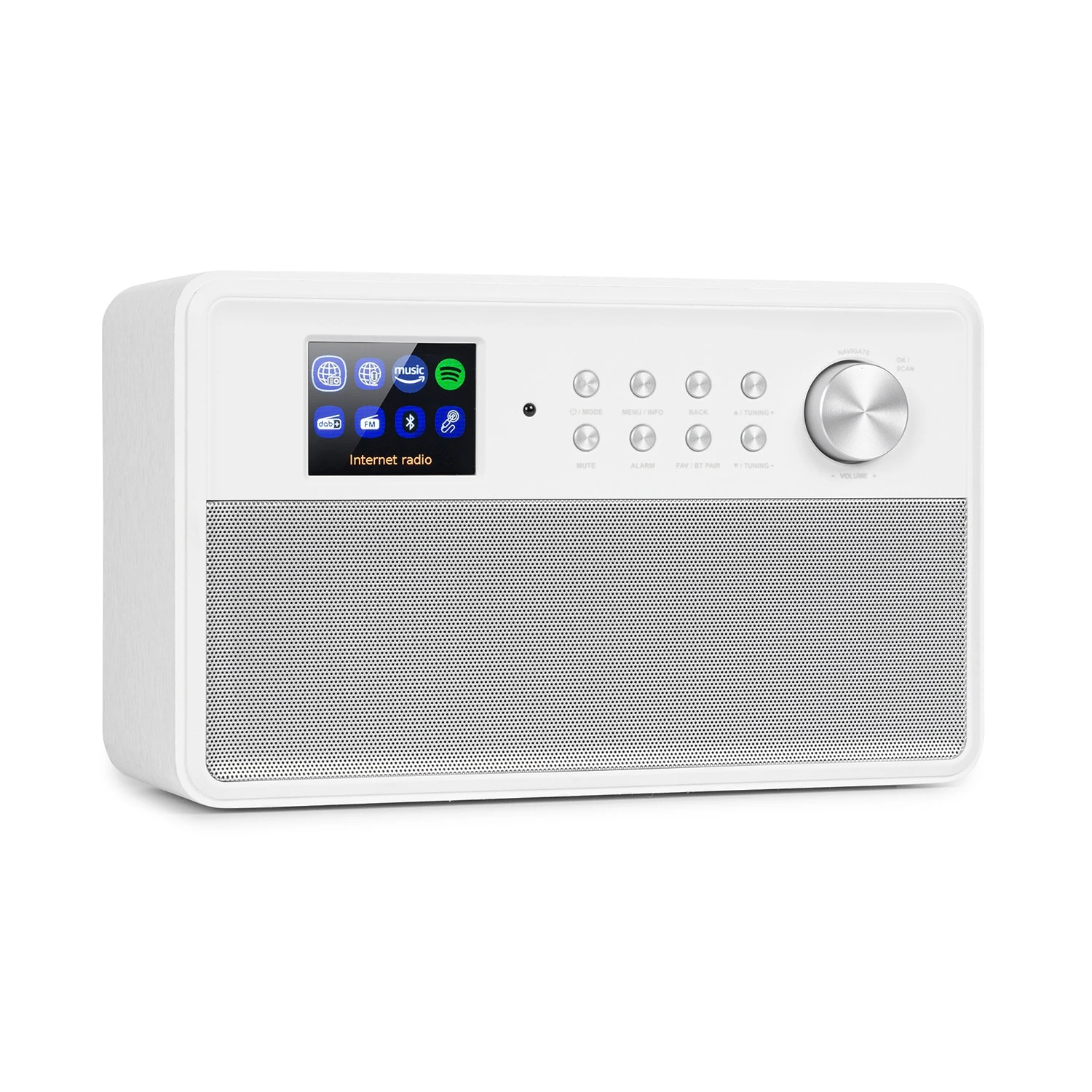 Connect Link Smart Radio IR/DAB+/UKW Spotify BT 2,4" HCC Display Weiß 1 Connect Link Smart Radio IR/DAB+/UKW Spotify BT 2,4" HCC Display Weiß