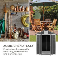 Schatzkammer Gartenschuppen UV-Schutz PVC Schloss Seitenfenster Grau -Outdoor Grills Verkaufsgeschäft 10034925 de 0003 logo